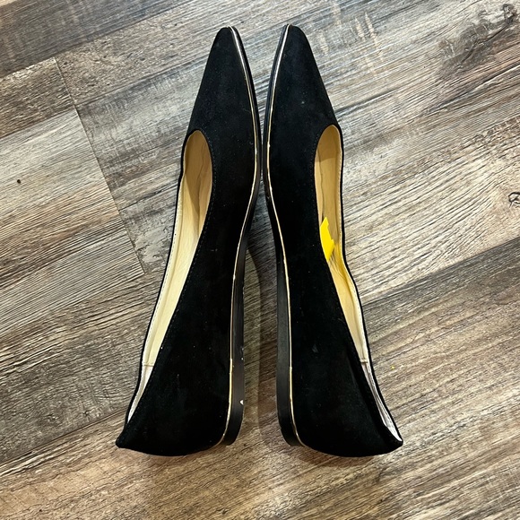 Zara Basic Flat Suede Pointed Shoes / Color: Black / Size: 38 / Item# 825-4 - Picture 5 of 6